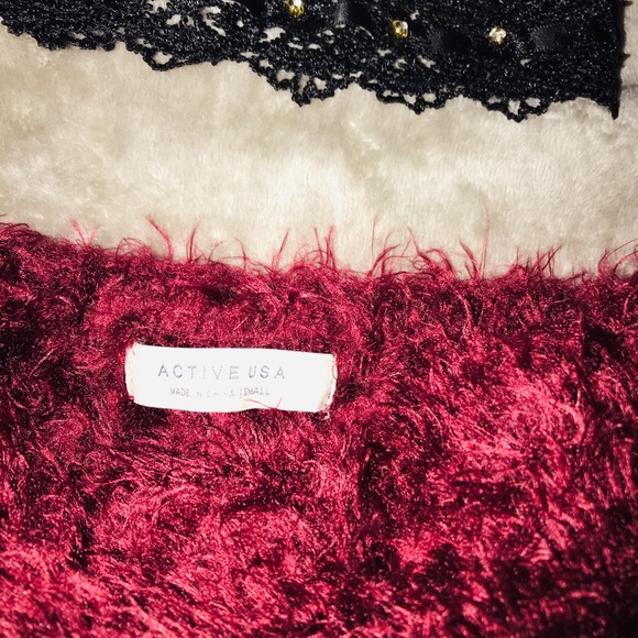 Beautiful burgundy crop top, only used once!!! - Picture 2 of 2